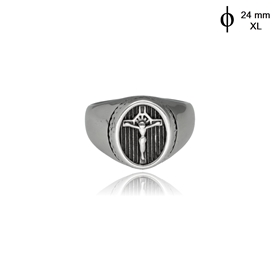Obrazek Męski sygnet ze stali RM99927