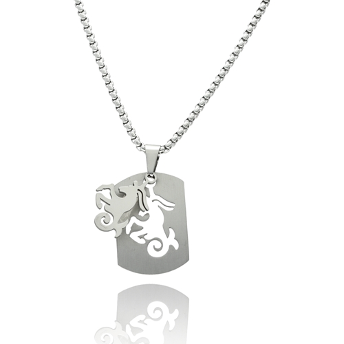 Picture of Naszyjnik męski ze stali ZODIAK NM99912
