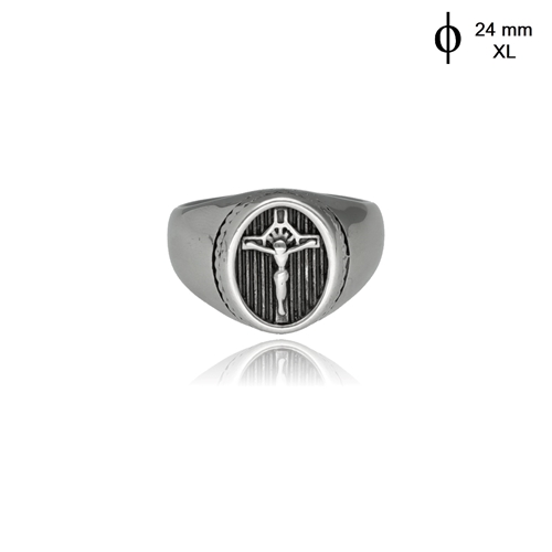 Picture of Męski sygnet ze stali RM99927