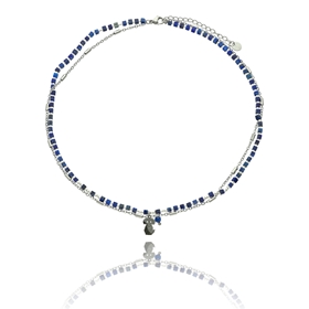 Picture of Naszyjnik ze stali z lapisem lazuli N99530a