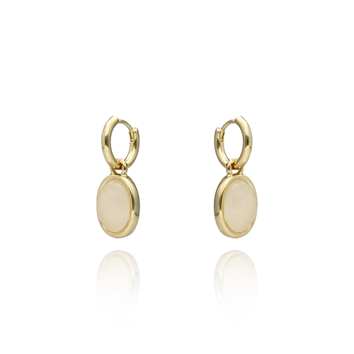 Picture of Kolczyki z jadeitem mlecznym E97501