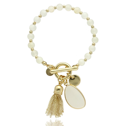 Picture of Bransoletka z jadeitem mlecznym B97501
