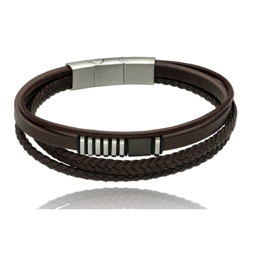 Изображение Bransoletka męska ze skóry BM97152