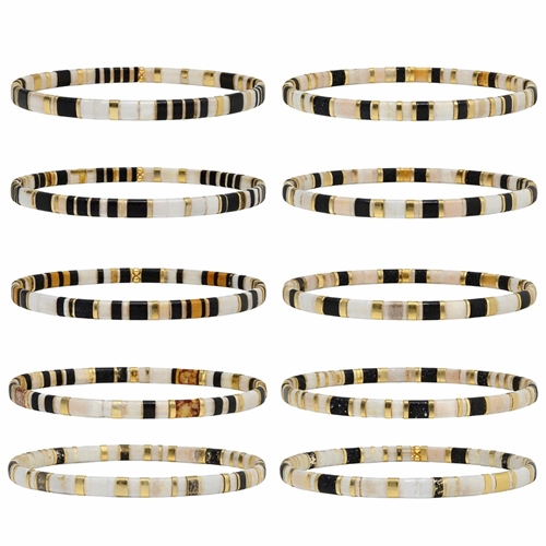 Obrazek Bransoletki TILA zestaw 10 szt B96405